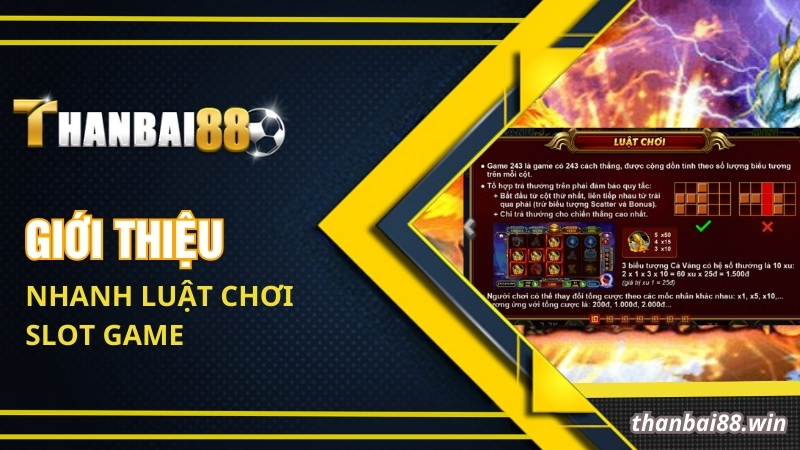 Giới thiệu nhanh luật chơi slot game 